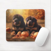 Tibetischer Mastiff Welpe Herbst Kürbis Mousepad (Mit Mouse)