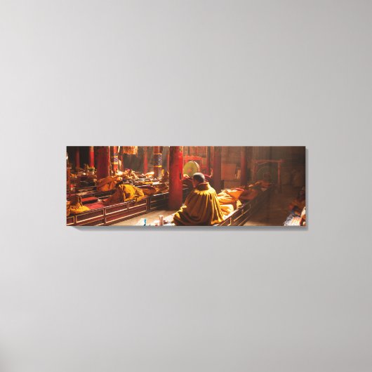 Tibetischer Mönch Leinwanddruck (Vorderseite)