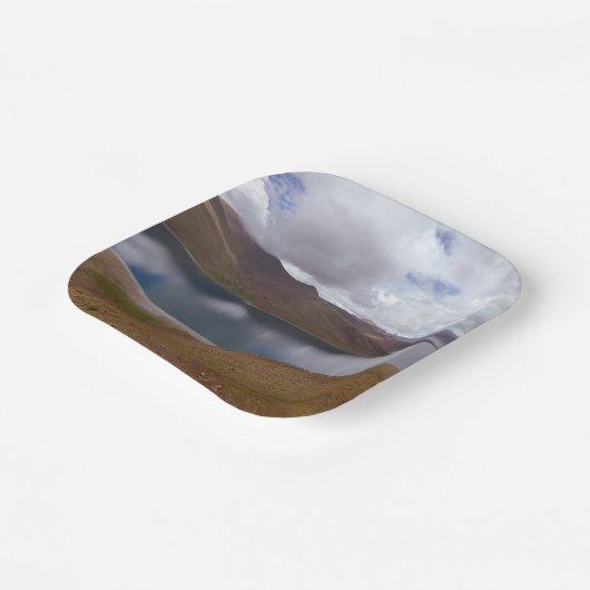 Tibetischer See Pappteller (Gewinkelt)