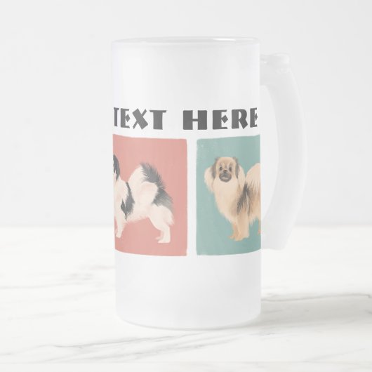 Tibetischer Spaniel 16 oz Mattierte Tasse (VorderseiteRechts)