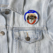 Tibetischer Spaniel Button (Beispiel)