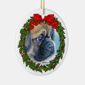 Tibetischer Spaniel, der von Glenda S. Harlan Geze Keramik Ornament (Rechts)