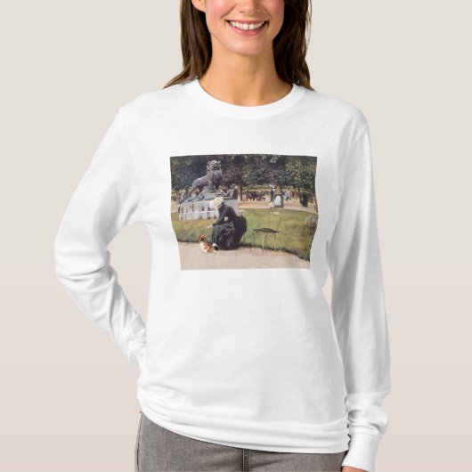 Tibetischer Spaniel im Park T-Shirt (Vorderseite)