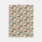 Tibetischer Spaniel (Sable) Blanket Fleecedecke (Vorderseite)