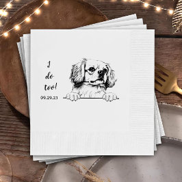 Tibetischer Spaniel Zeichnend Personalisiert Ich t Serviette