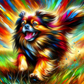 Tibetischer Spanierhund Portrait Akrylkkunstdruckh Puzzle