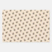 Tibetischer Spanisch-Malereicreme und Weiße Hunde  Geschenkpapier Set (Vorderseite)