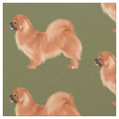 Tibetischer Spanisch (Rot) Fabric Stoff (Nahaufnahme)