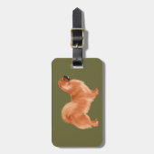 Tibetischer Spanisch (Rot) Gepäckmarke Gepäckanhänger (Vorderseite vertikal)