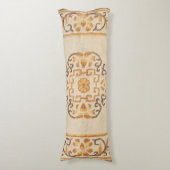 Tibetischer Tan-Gelbbraun  Seitenschläferkissen (Vorderseite Vertikal)