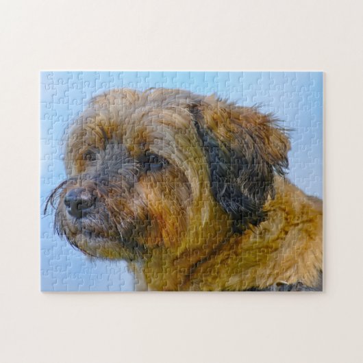 Tibetischer Terrier Dog Jigsaws. Puzzle (Horizontal)