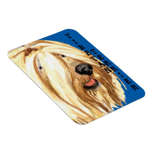 Tibetischer Terrier-Farbblock Magnet (Rechte Seite)