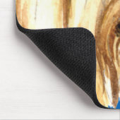 Tibetischer Terrier-Farbblock Mousepad (Ecke)