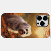 Tibetischer Terrier im Herbstfall Inspiriert Case-Mate iPhone Hülle (Rückseite (Horizontal))