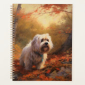 Tibetischer Terrier im Herbstfall Inspiriert Planer (Vorderseite)