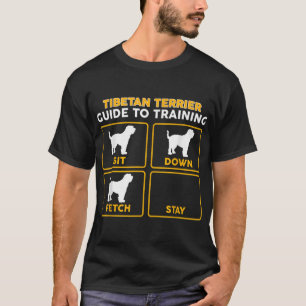Tibetischer Terrier T - Shirt Funny Guide to train