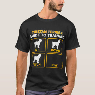 Tibetischer Terrier T - Shirt Funny Guide to train