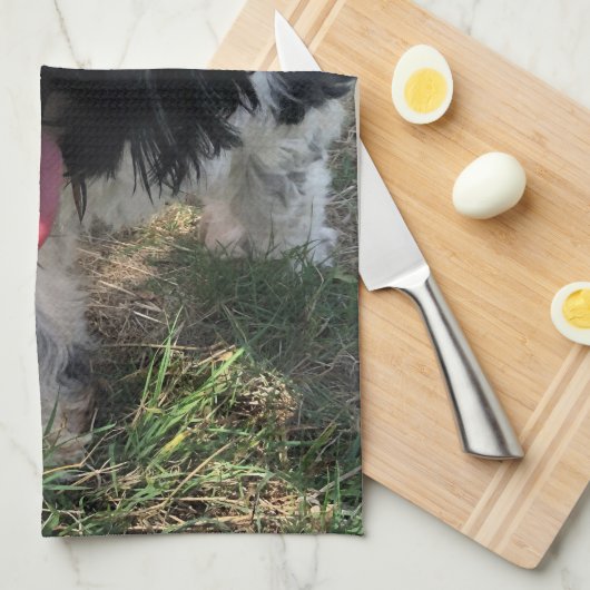 Tibetischer Terrier Teektuch Geschirrtuch (Viertel Falte)