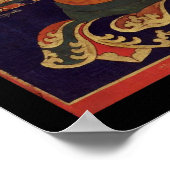 Tibetischer Thanka von Guhyasamaja Akshobhyavajra Poster (Ecke)