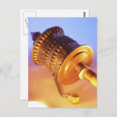 Tibetisches Gebetrad Postkarte (Vorne/Hinten)