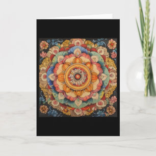 Tibetisches Mandala Heilige Geometrie Karte