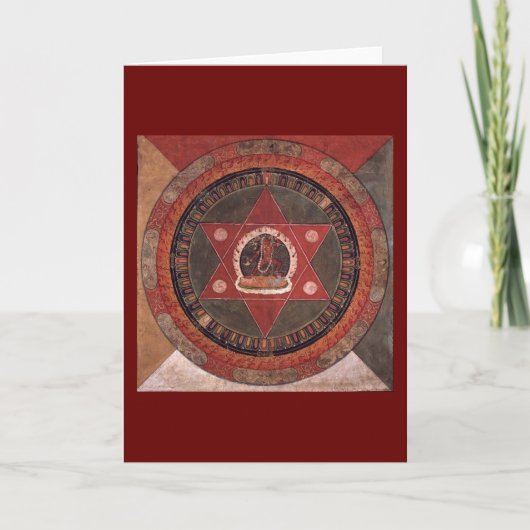 Tibetisches Mandala Karte (Vorderseite)