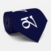 Tibetisches Obama-Monogramm Krawatte (Gerollt)