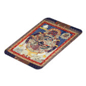 Tibetisches Rad des Lebenszyklus von Samsara Magnet (Linke Seite)