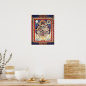 Tibetisches Rad des Lebenszyklus von Samsara Poster (Küche)