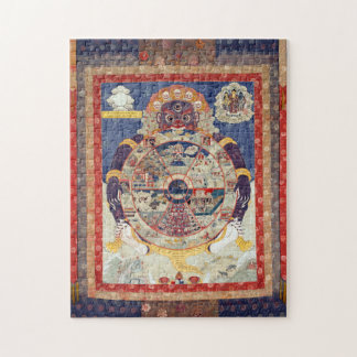 Tibetisches Rad des Lebenszyklus von Samsara Puzzle