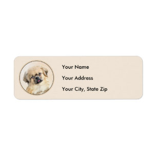 Tibetisches spanisches Gemälde - Niedliche Hundek