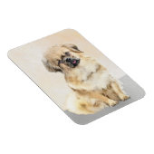 Tibetisches spanisches Gemälde - Niedliche Hundeku Magnet (Rechte Seite)
