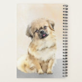 Tibetisches spanisches Gemälde - Niedliche Hundeku Planer (Rückseite)