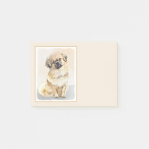 Tibetisches spanisches Gemälde - Niedliche Hundeku Post-it Klebezettel