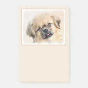 Tibetisches spanisches Gemälde - Niedliche Hundeku Post-it Klebezettel