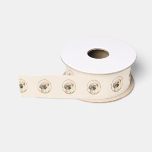 Tibetisches spanisches Gemälde - Niedliche Hundeku Ripsband