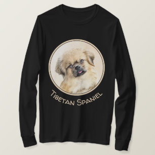 Tibetisches spanisches Gemälde - Niedliche Hundeku T-Shirt