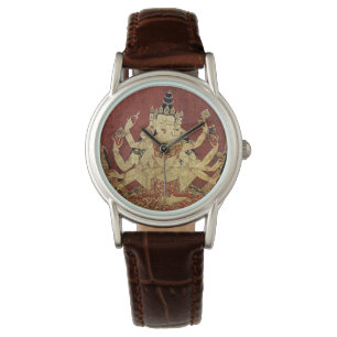 Tibetisches Thangka von Guhyasamaja Akshobhyavajra Armbanduhr