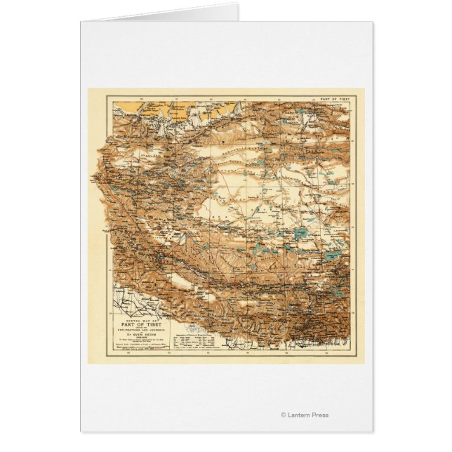 TibetPanoramakarte Tibet (Vorne)