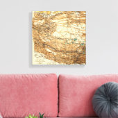 TibetPanoramakarte Tibet 2 Leinwanddruck (Insitu (Wohnzimmer))