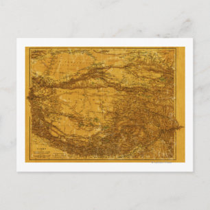 TibetPanoramakarte Tibet 2 Postkarte