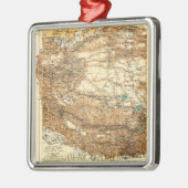 TibetPanoramic MapTibet Ornament Aus Metall (Links)