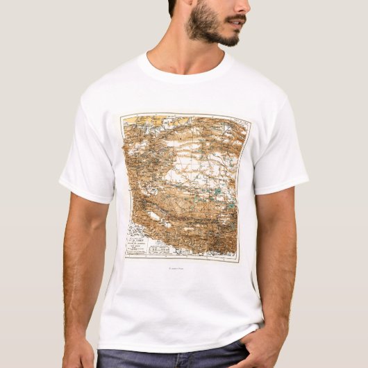 TibetPanoramic MapTibet T-Shirt (Vorderseite)