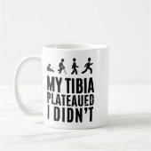 Tibia-Plateau-resiliente-Erholungs-Baseball-T-Shir Kaffeetasse (Links)