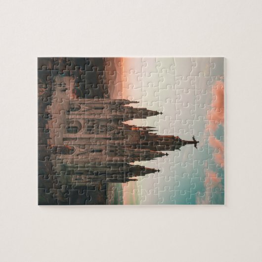 Tibidabo, Barcelona, Spanien Puzzle (Horizontal)