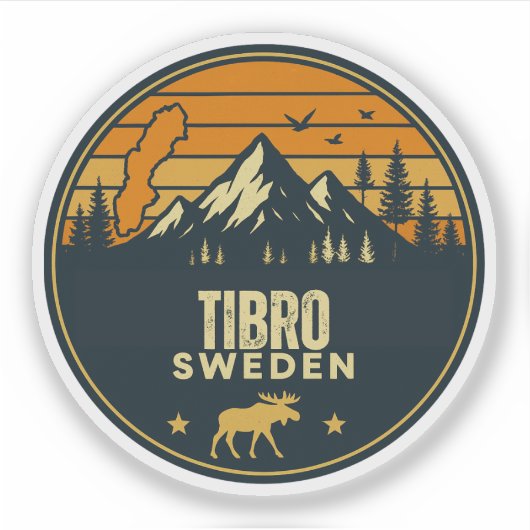 Tibro, Schweden Schweden Aufkleber (Vorderseite)