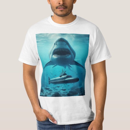 Tiburón Megalodón T-Shirt (Vorderseite)