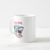 TIBURON SAGT QUE PEDO, SHARK, WAS GEHT KAFFEETASSE (Vorderseite Links)