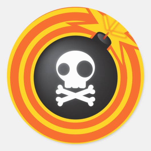 Tic_Tac_Bomb Runder Aufkleber (Vorderseite)