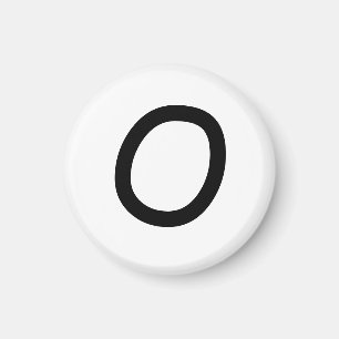 Tic Tac Toe 1-1/4" Kühlschrankmagnet "O"